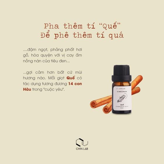 Tinh Dầu Quế 10m (Cinnamomum verum) - Chinlab