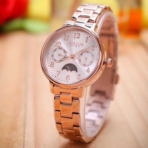 Đồng Hồ Julius Star JS-047A (Đồng Trắng) - Julius