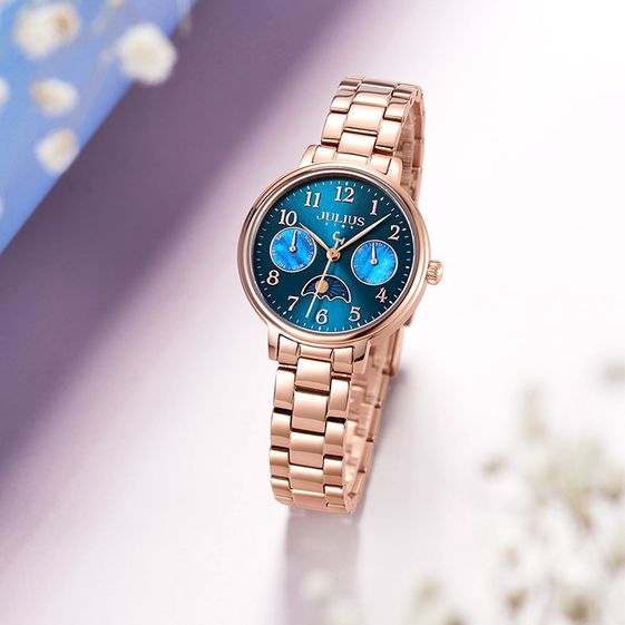 Đồng Hồ Julius Star JS-047B ( Đồng Xanh) - Julius
