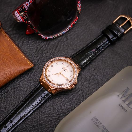 Đồng Hồ Julius JS-040B Kèm Dây Da (Đồng) - Julius
