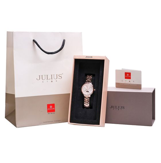 Đồng Hồ Julius Star JS-047A (Đồng Trắng) - Julius