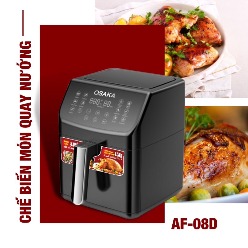Lò Chiên Không Dầu AF08D - Osaka