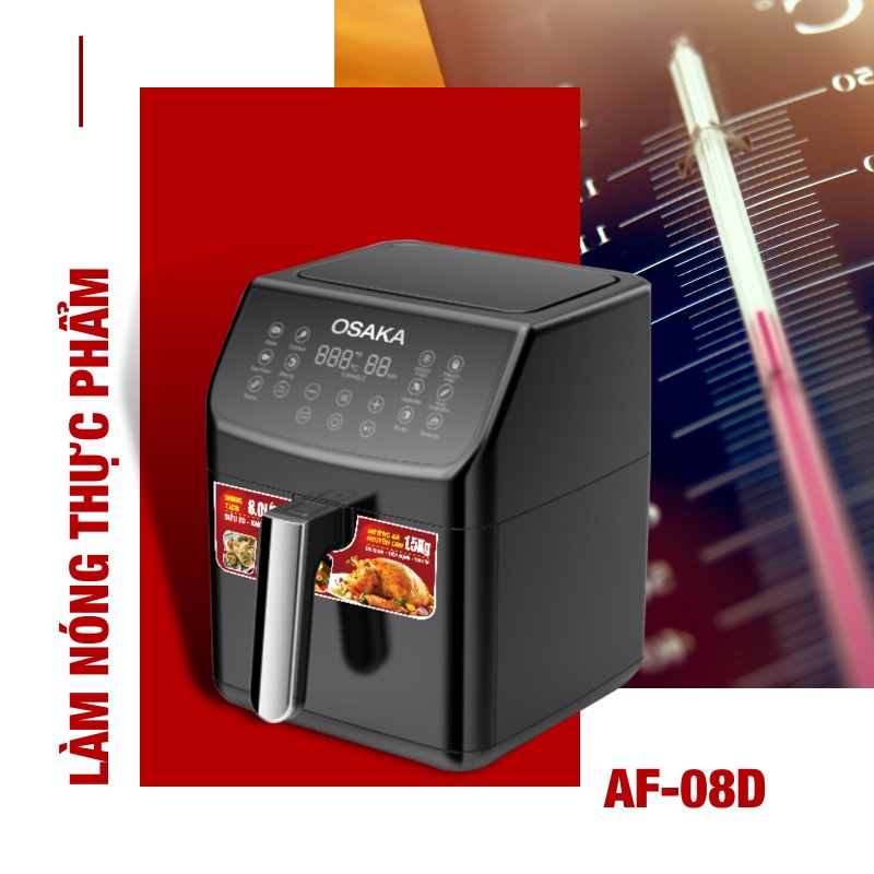 Lò Chiên Không Dầu AF08D - Osaka