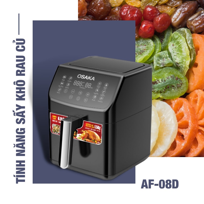 Lò Chiên Không Dầu AF08D - Osaka