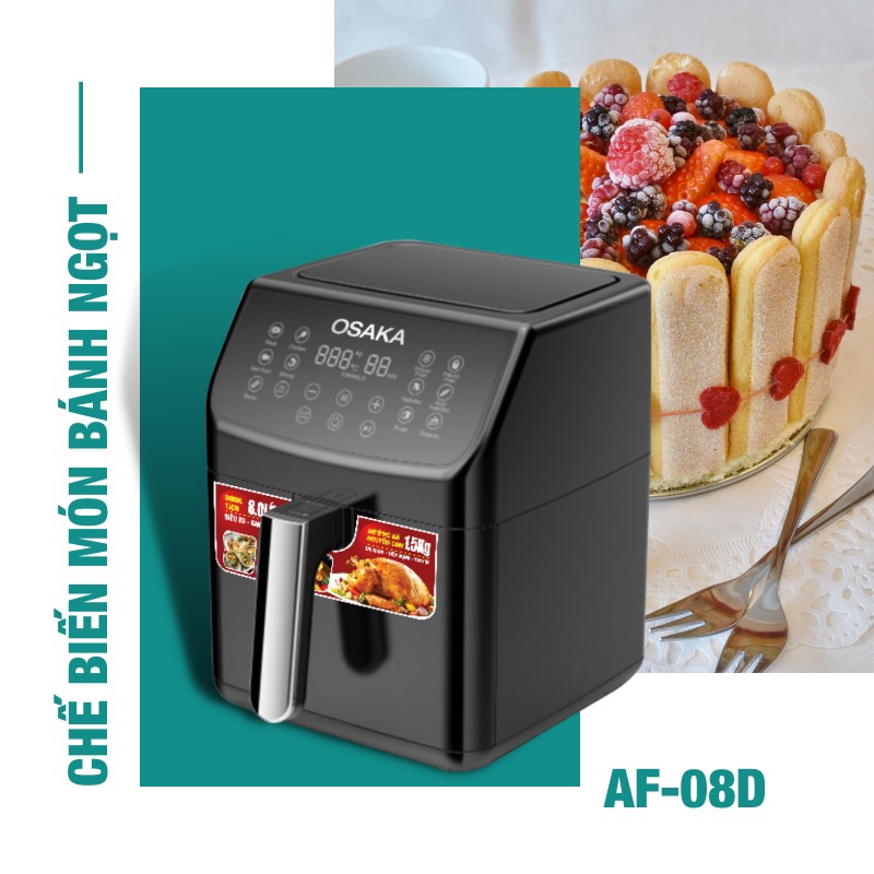 Lò Chiên Không Dầu AF08D - Osaka