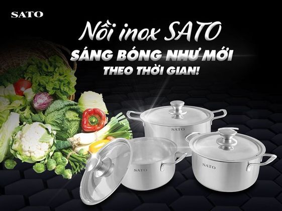 Bộ Nồi Inox 430 3 Đáy ST-BI311